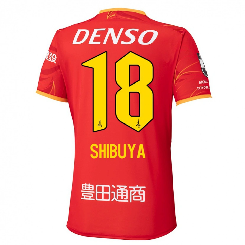 Danxen Niño Camiseta Tsubasa Shibuya #18 Blanco Rojo 1ª Equipación 2025/26 La Camisa