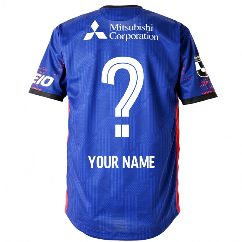 Danxen Niño Camiseta Su Nombre #0 Azul Real Blanco 1ª Equipación 2025/26 La Camisa