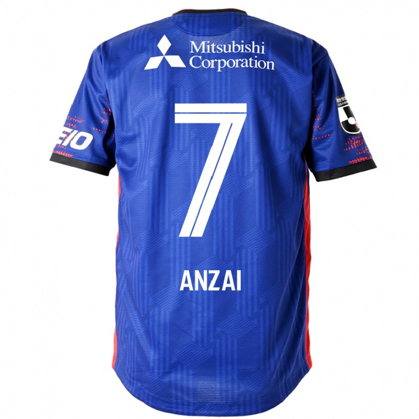 Danxen Niño Camiseta Soma Anzai #7 Azul Real Blanco 1ª Equipación 2025/26 La Camisa