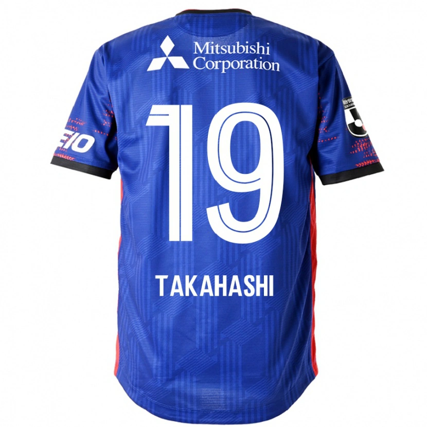 Danxen Niño Camiseta Yuya Takahashi #19 Azul Real Blanco 1ª Equipación 2025/26 La Camisa