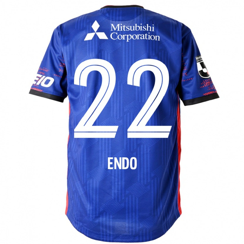 Danxen Niño Camiseta Keita Endo #22 Azul Real Blanco 1ª Equipación 2025/26 La Camisa