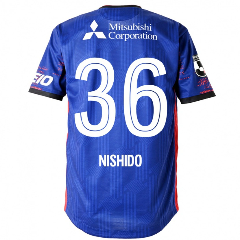Danxen Niño Camiseta Hisatoshi Nishido #36 Azul Real Blanco 1ª Equipación 2025/26 La Camisa