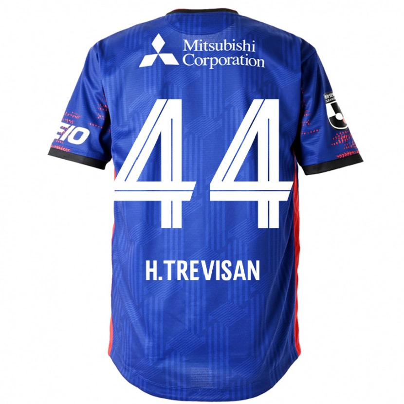 Danxen Niño Camiseta Henrique Trevisan #44 Azul Real Blanco 1ª Equipación 2025/26 La Camisa
