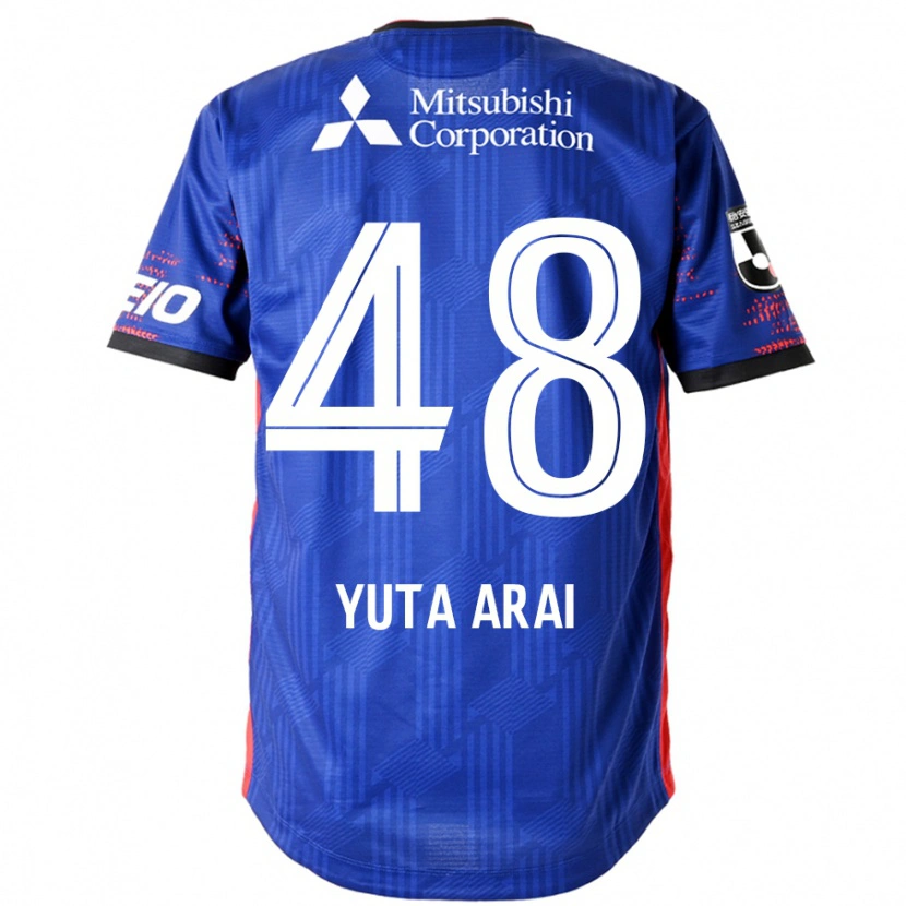 Danxen Niño Camiseta Yuta Arai #48 Azul Real Blanco 1ª Equipación 2025/26 La Camisa