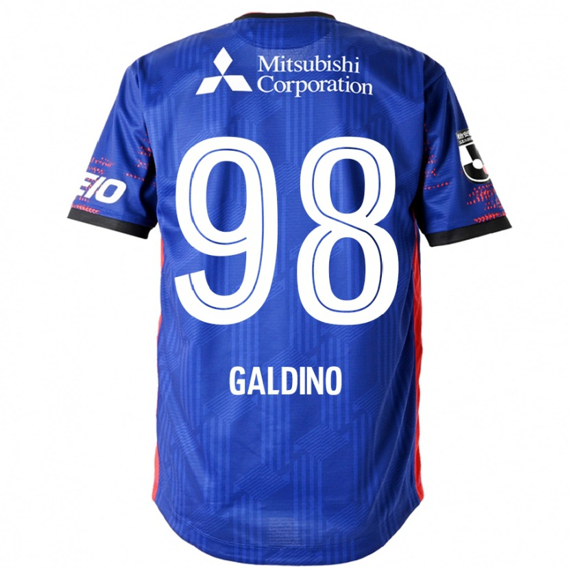 Danxen Niño Camiseta Everton Galdino #98 Azul Real Blanco 1ª Equipación 2025/26 La Camisa