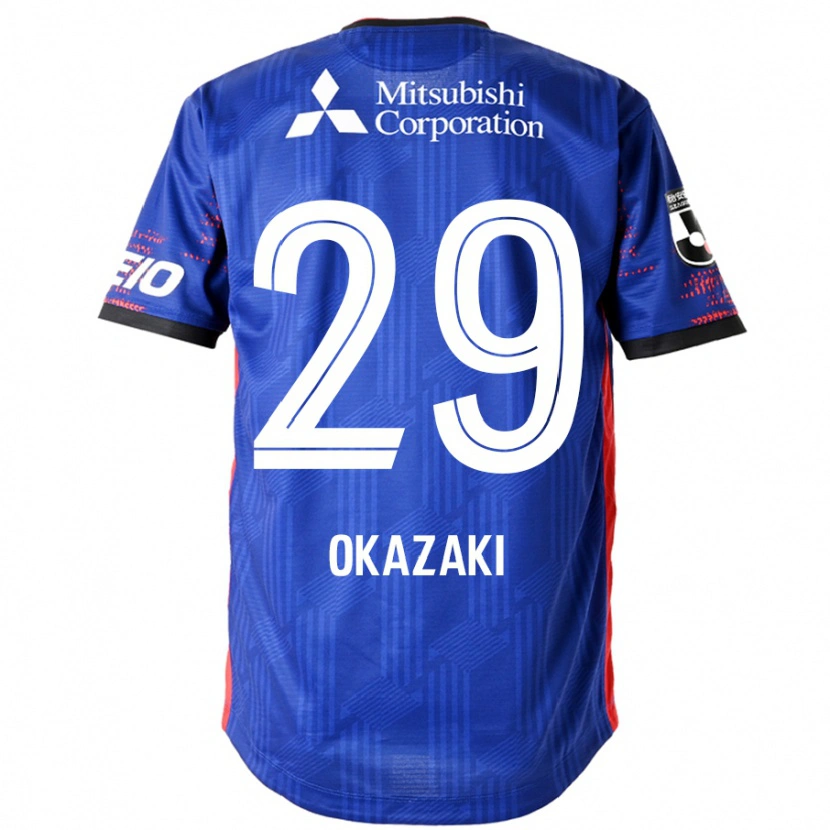 Danxen Niño Camiseta Makoto Okazaki #29 Azul Real Blanco 1ª Equipación 2025/26 La Camisa