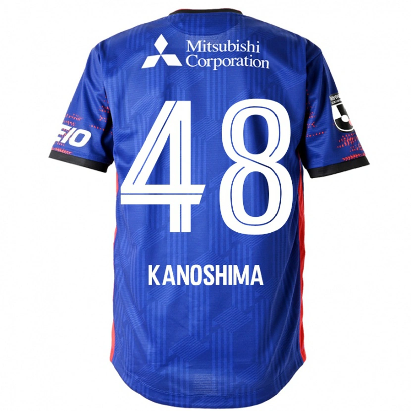 Danxen Niño Camiseta Yu Kanoshima #48 Azul Real Blanco 1ª Equipación 2025/26 La Camisa