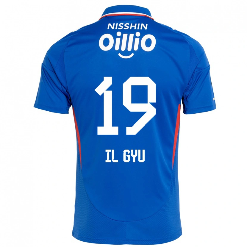 Danxen Niño Camiseta Il-Gyu Park #19 Azul Real Blanco 1ª Equipación 2025/26 La Camisa