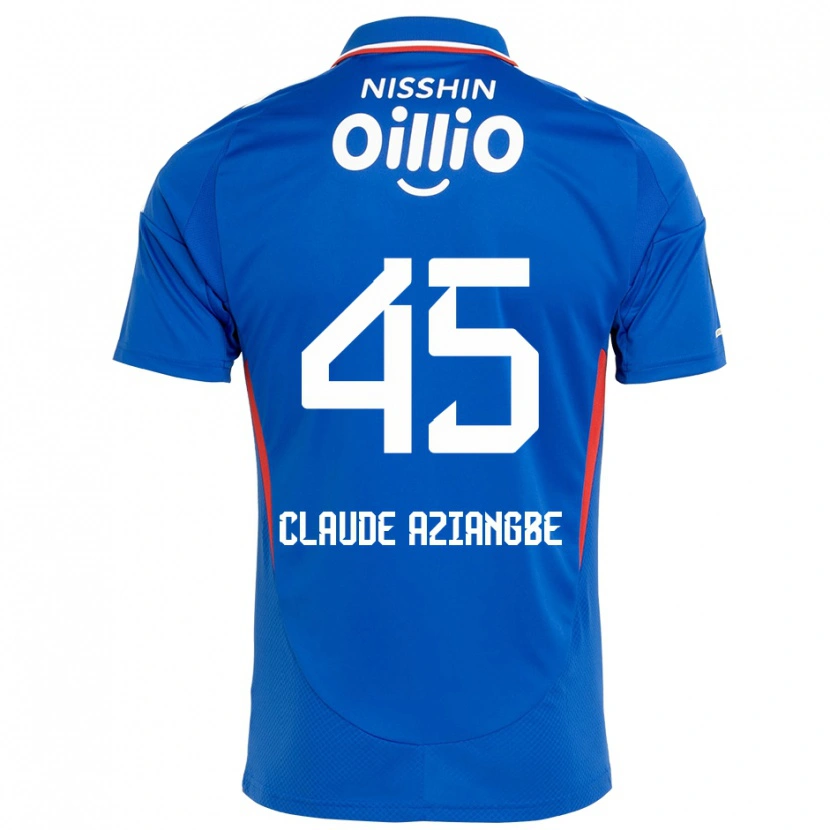 Danxen Niño Camiseta Jean Claude #45 Blanco Azul Real 1ª Equipación 2025/26 La Camisa