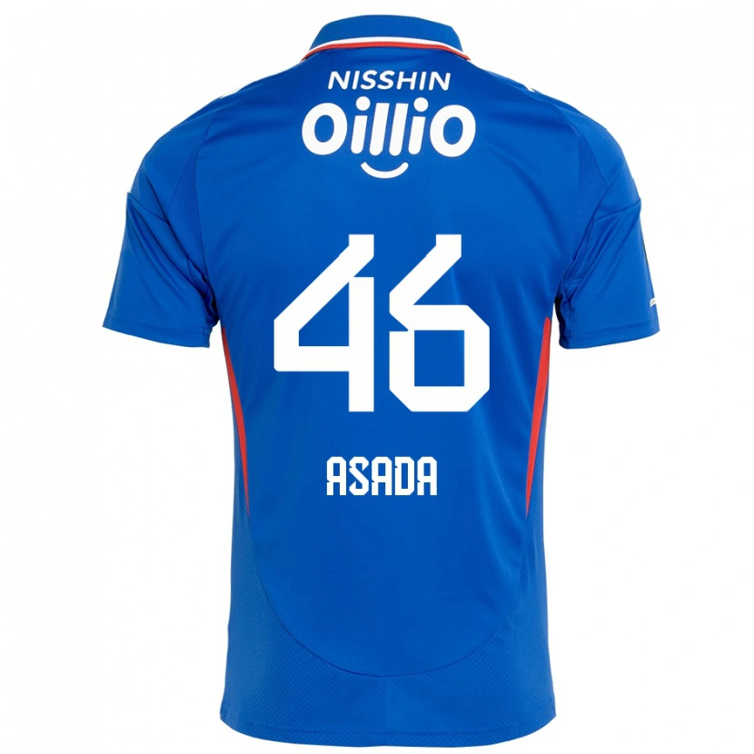 Danxen Niño Camiseta Hiroto Asada #46 Blanco Azul Real 1ª Equipación 2025/26 La Camisa