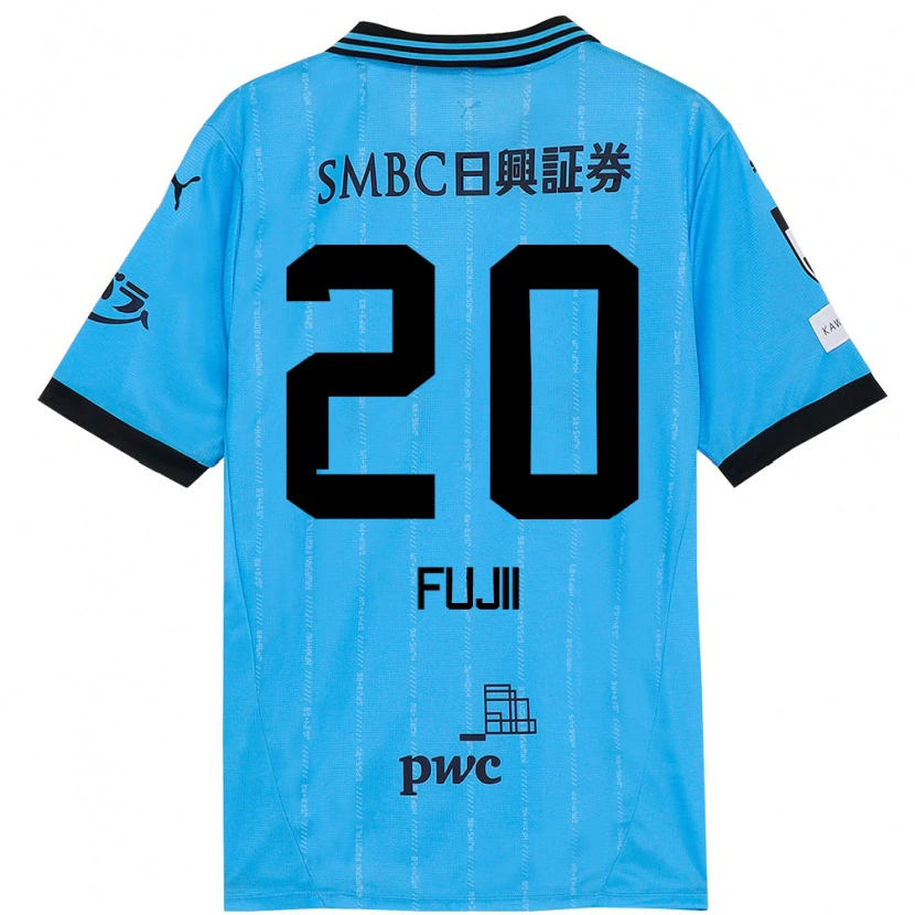 Danxen Niño Camiseta Rensuke Fujii #20 Blanco Azul Celeste 1ª Equipación 2025/26 La Camisa