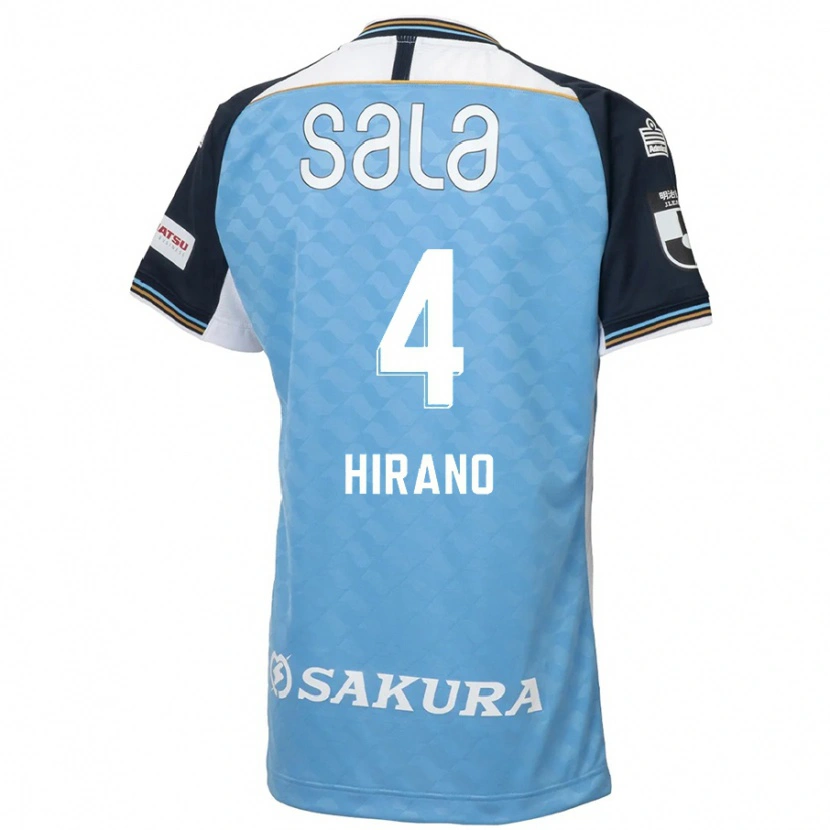 Danxen Niño Camiseta Rion Hirano #4 Blanco Negro 1ª Equipación 2025/26 La Camisa