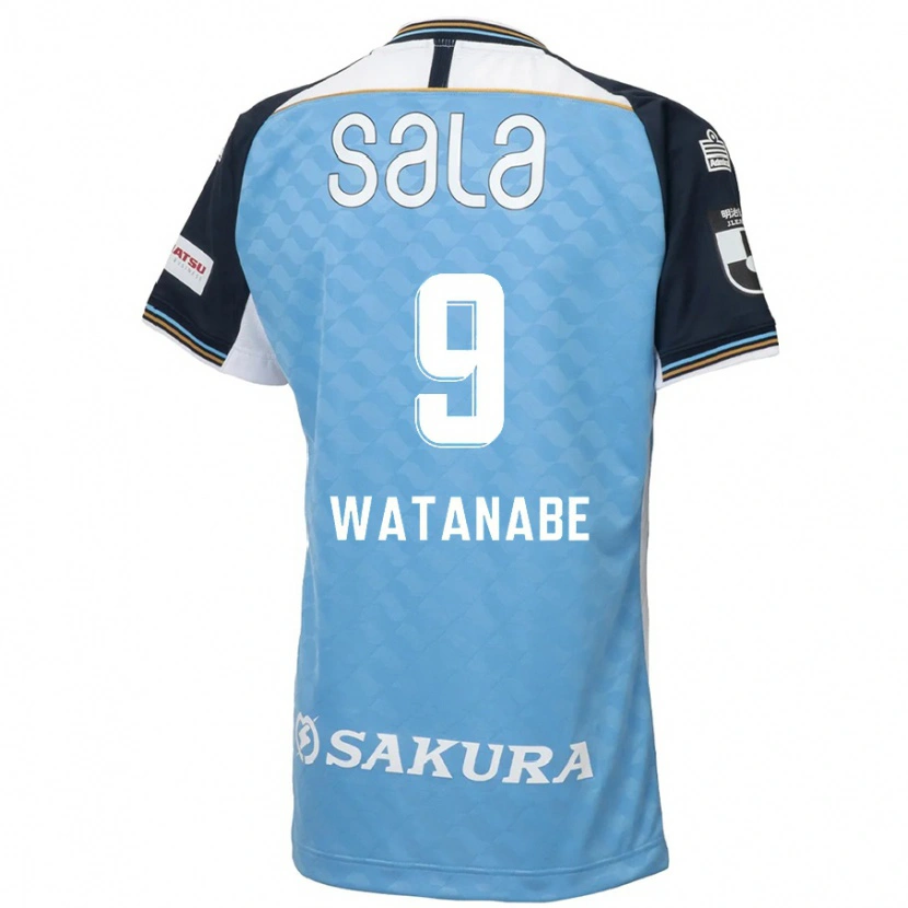 Danxen Niño Camiseta Ryo Watanabe #9 Blanco Negro 1ª Equipación 2025/26 La Camisa