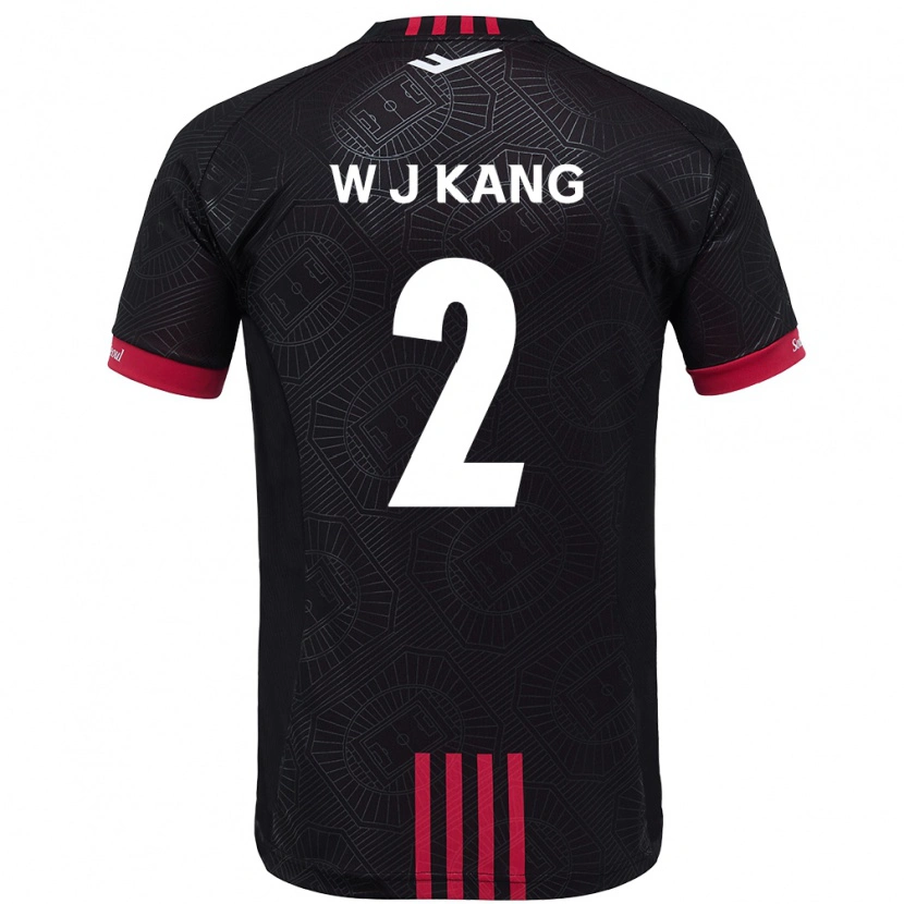 Danxen Niño Camiseta Jae-Won Kang #2 Blanco Negro 1ª Equipación 2025/26 La Camisa