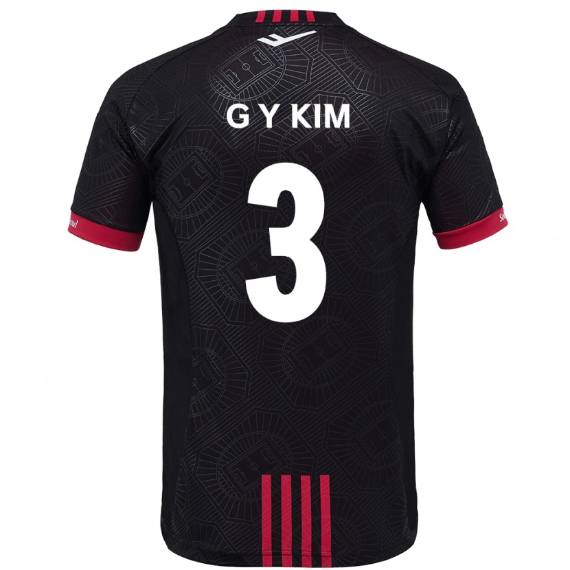 Danxen Niño Camiseta Yu-Geon Kim #3 Blanco Negro 1ª Equipación 2025/26 La Camisa
