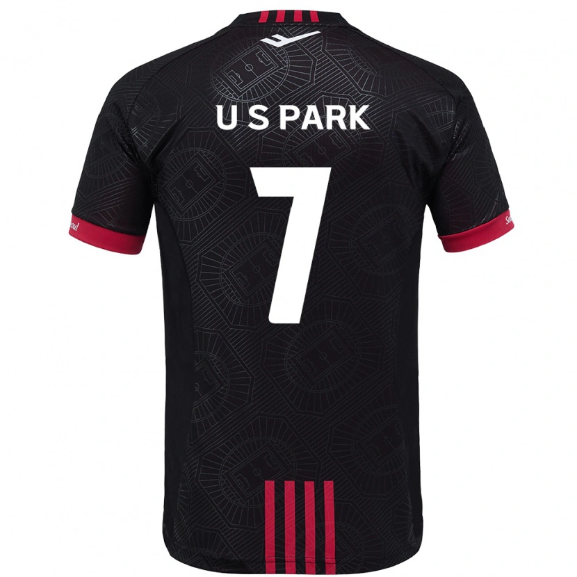 Danxen Niño Camiseta Sun-Uk Park #7 Blanco Negro 1ª Equipación 2025/26 La Camisa