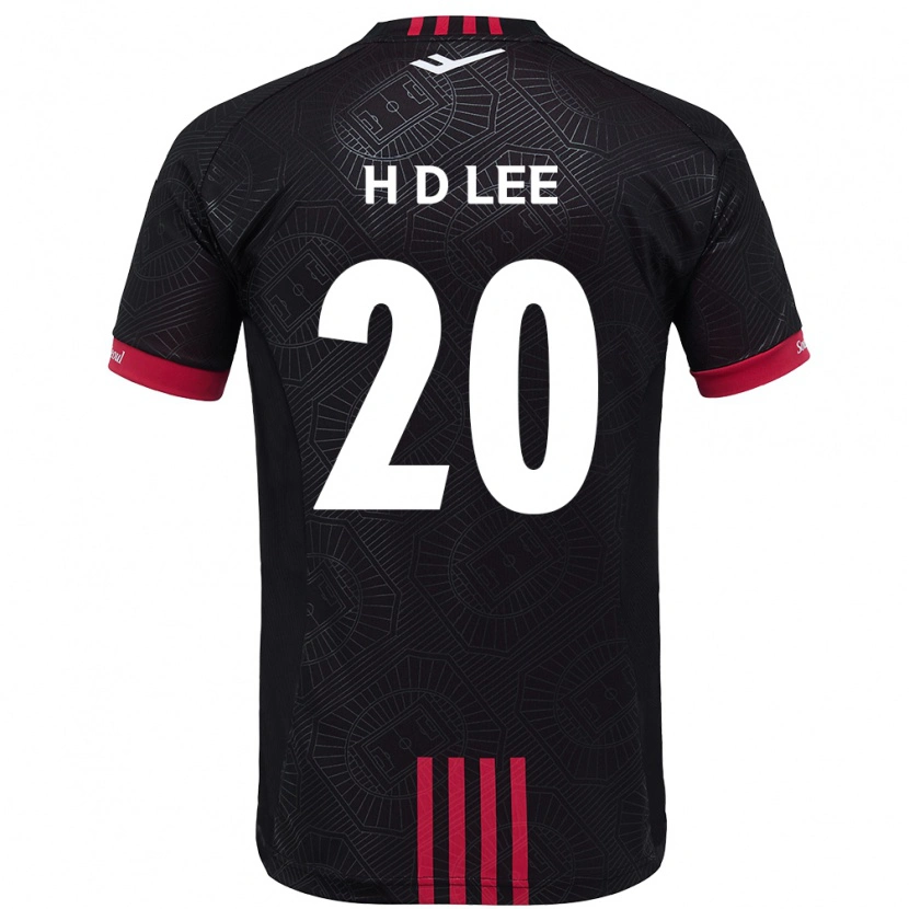 Danxen Niño Camiseta Han-Do Lee #20 Blanco Negro 1ª Equipación 2025/26 La Camisa
