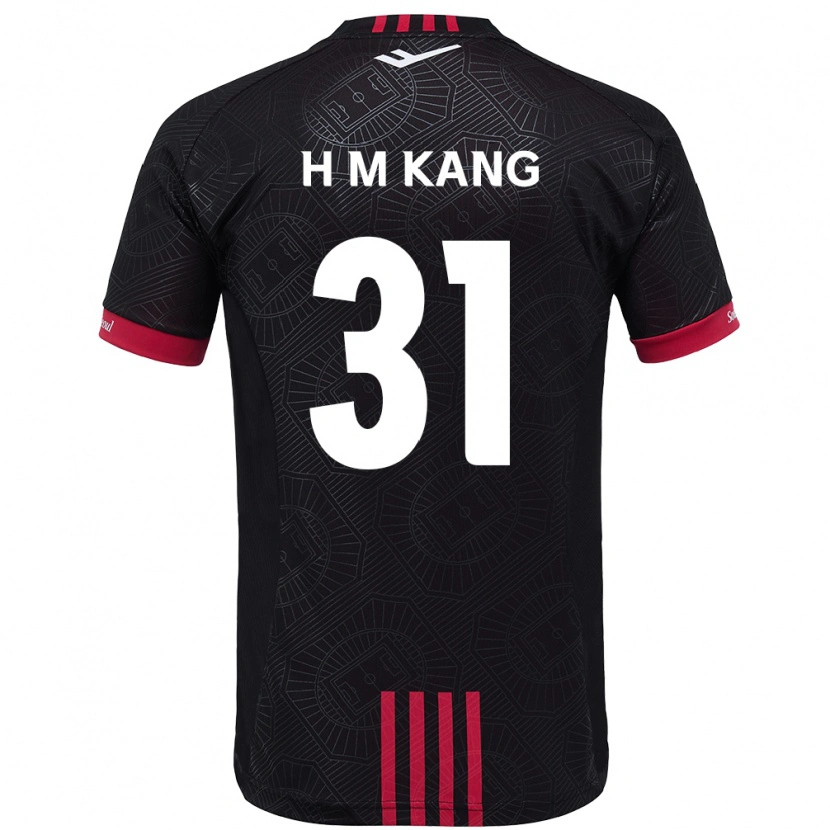 Danxen Niño Camiseta Hyeon-Mu Kang #31 Blanco Negro 1ª Equipación 2025/26 La Camisa
