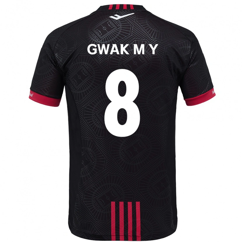 Danxen Niño Camiseta Gwak Min-Young #8 Blanco Negro 1ª Equipación 2025/26 La Camisa