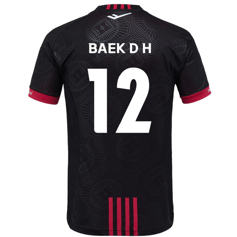Danxen Niño Camiseta Baek Do-Hye #12 Blanco Negro 1ª Equipación 2025/26 La Camisa