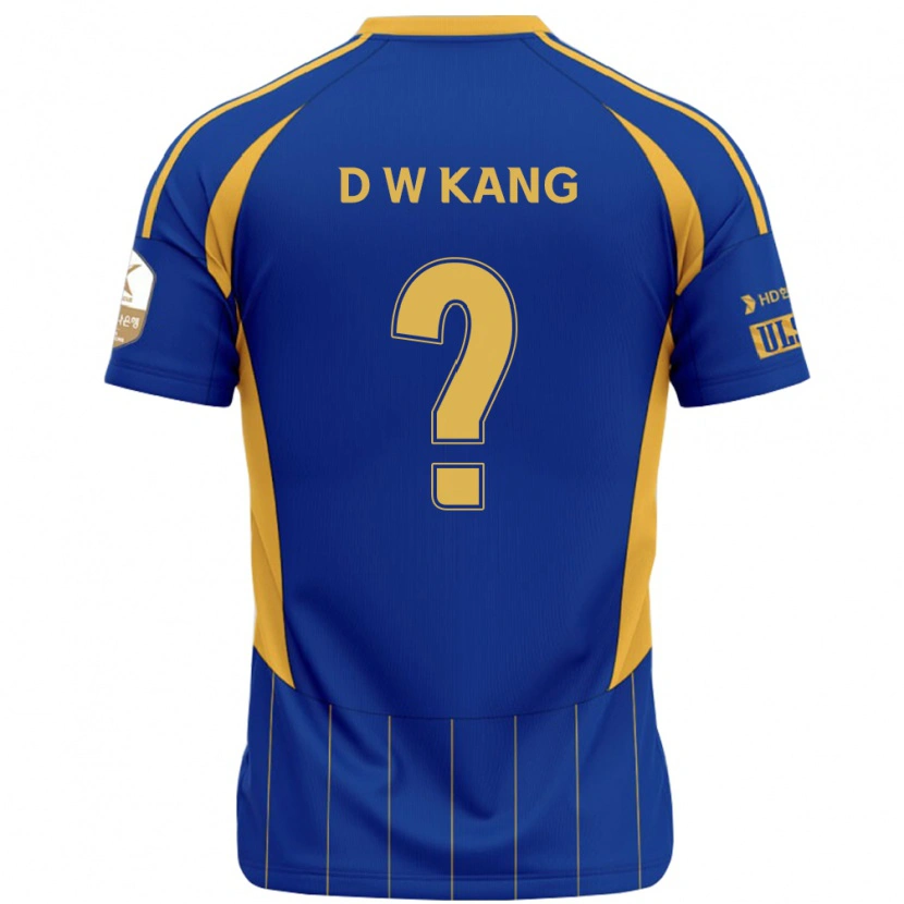 Danxen Niño Camiseta Dong-Woo Kang #0 Blanco Azul Celeste 1ª Equipación 2025/26 La Camisa