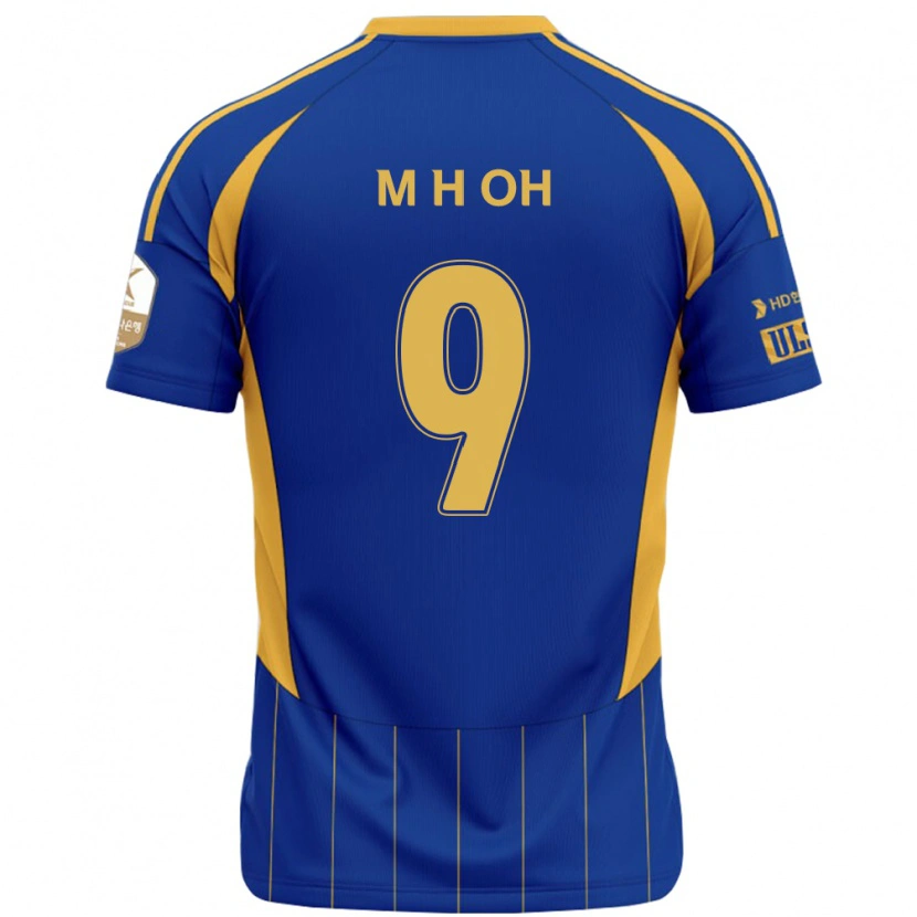 Danxen Niño Camiseta Hyun-Min Oh #9 Blanco Azul Celeste 1ª Equipación 2025/26 La Camisa