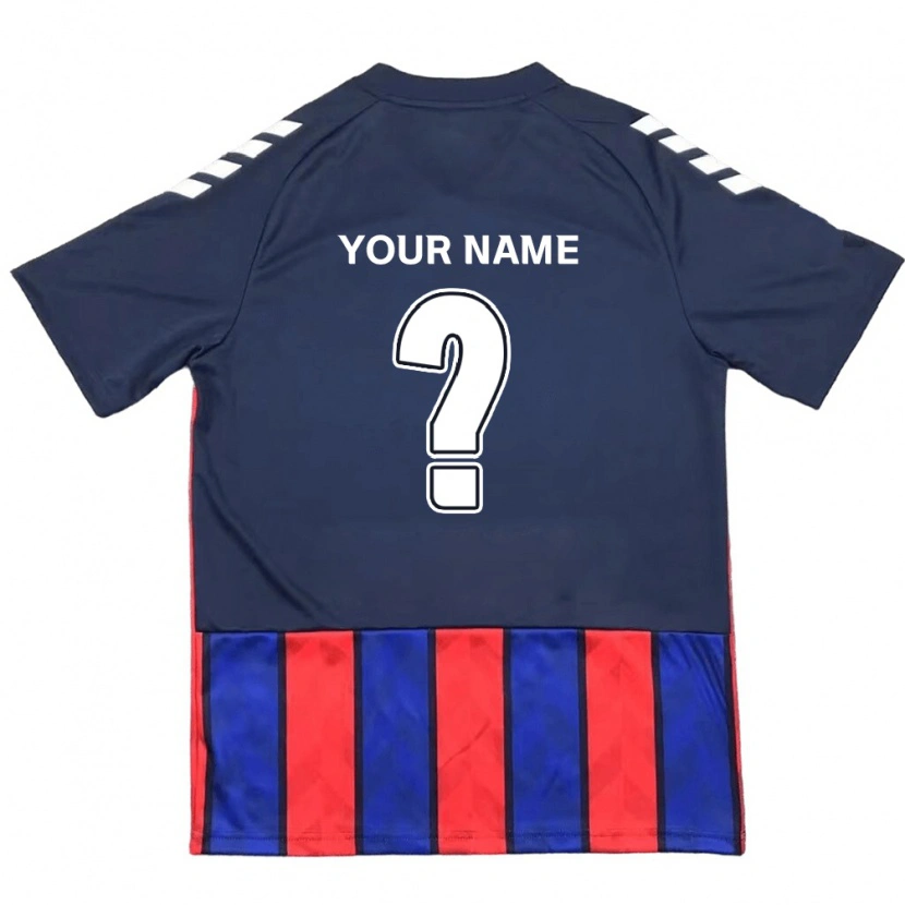 Danxen Niño Camiseta Su Nombre #0 Blanquecino Rojo 1ª Equipación 2025/26 La Camisa