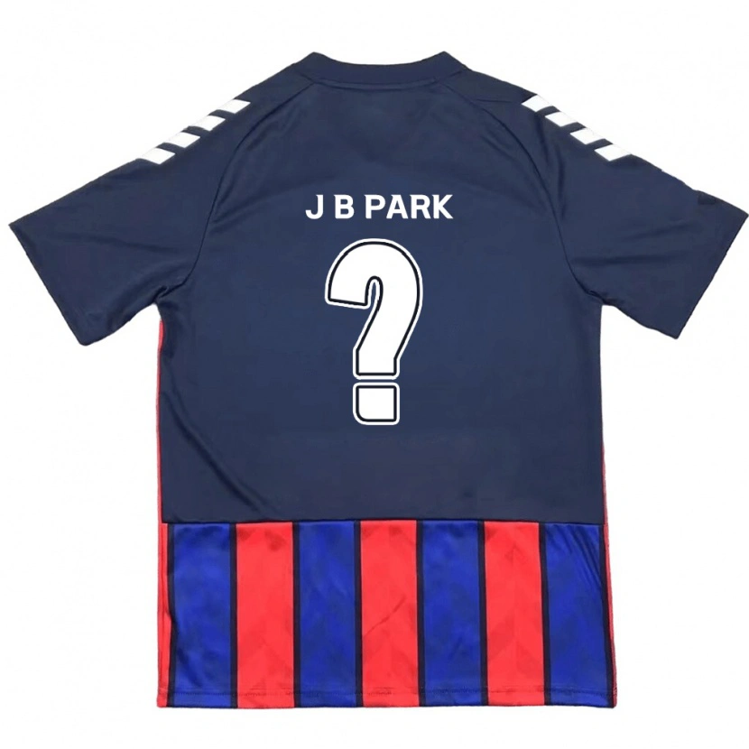 Danxen Niño Camiseta Bae-Jong Park #0 Azul Real Rojo 1ª Equipación 2025/26 La Camisa