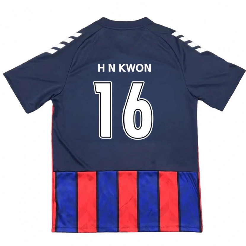 Danxen Niño Camiseta Nam-Hoon Kwon #16 Azul Real Rojo 1ª Equipación 2025/26 La Camisa