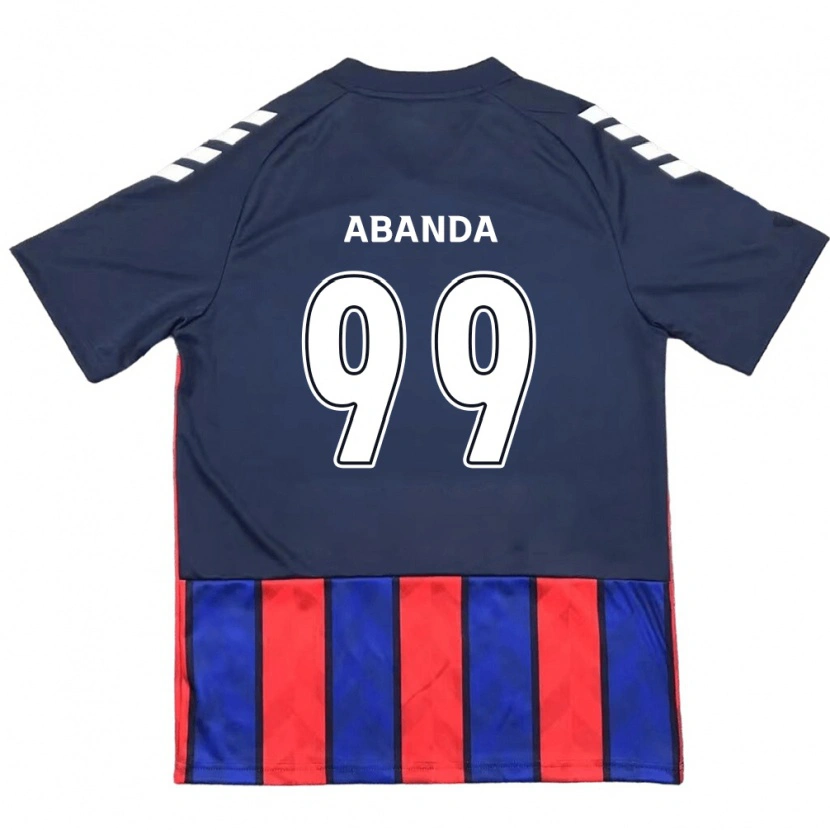 Danxen Niño Camiseta Leroy Abanda #99 Azul Real Rojo 1ª Equipación 2025/26 La Camisa