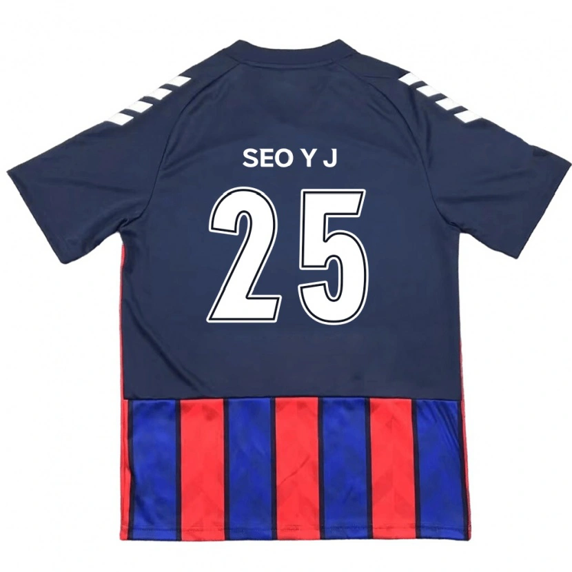 Danxen Niño Camiseta Seo Ye-Jin #25 Azul Real Rojo 1ª Equipación 2025/26 La Camisa