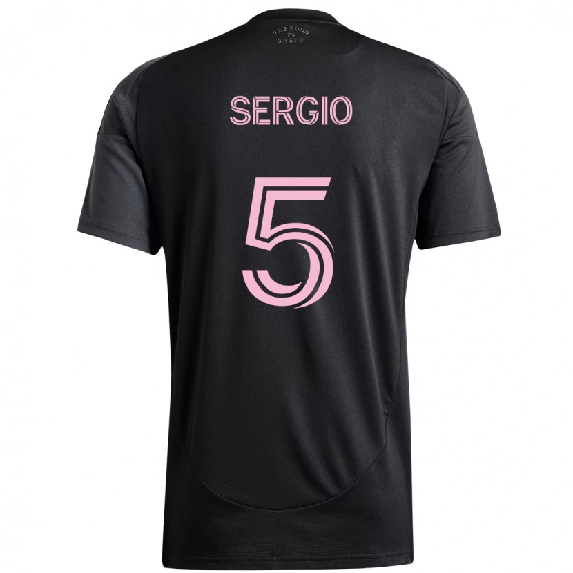 Danxen Niño Camiseta Sergio Busquets #5 Rosa Negro 2ª Equipación 2025/26 La Camisa