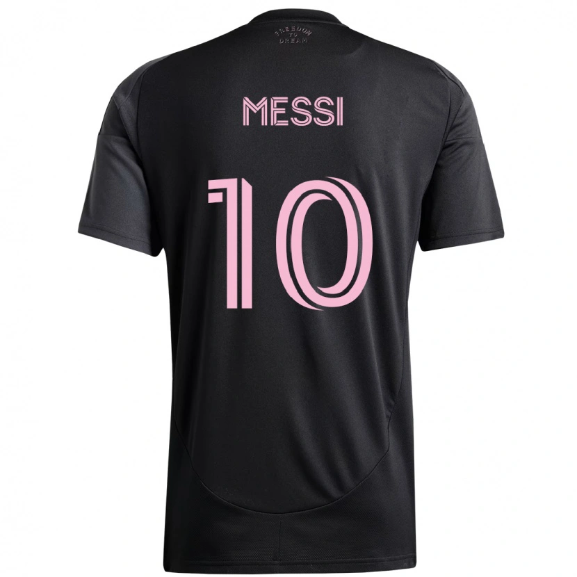 Danxen Niño Camiseta Lionel Messi #10 Rosa Negro 2ª Equipación 2025/26 La Camisa