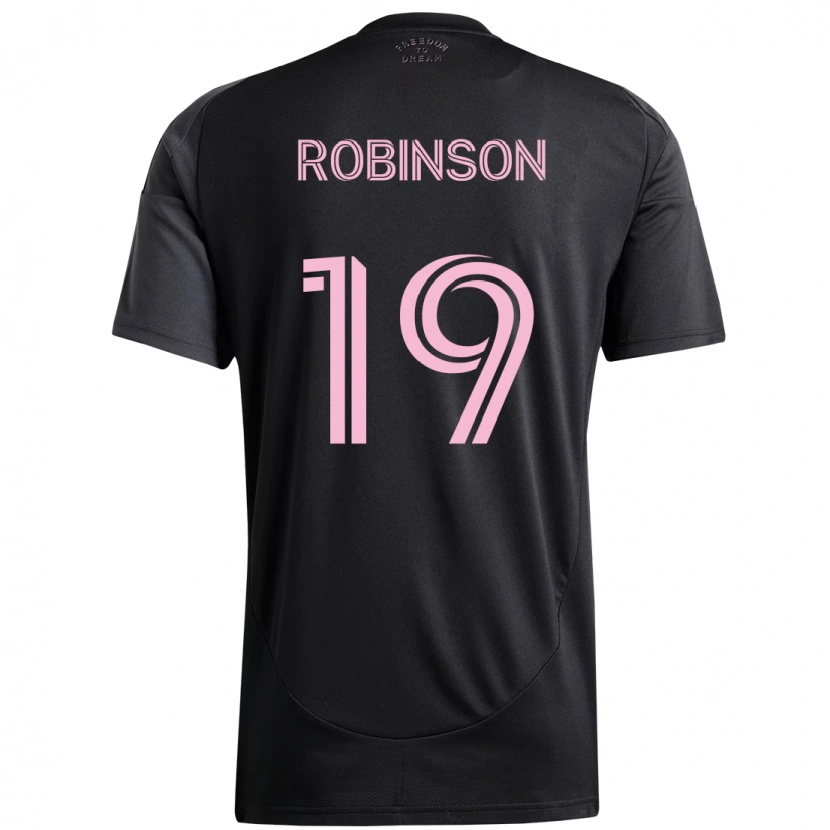 Danxen Niño Camiseta Robbie Robinson #19 Rosa Negro 2ª Equipación 2025/26 La Camisa