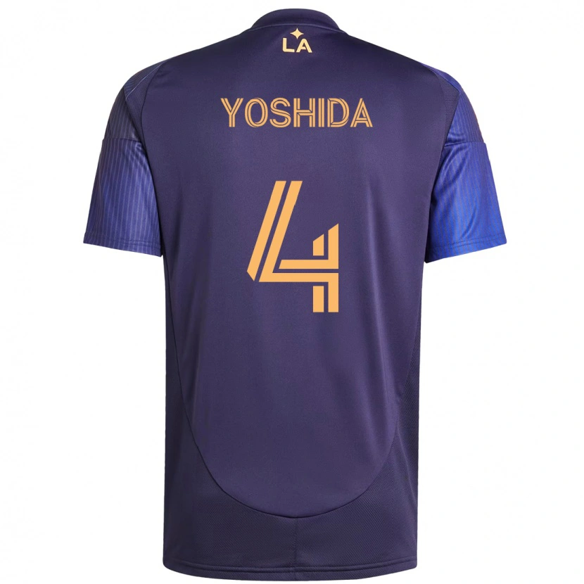Danxen Niño Camiseta Maya Yoshida #4 Blanco Amarillo 2ª Equipación 2025/26 La Camisa