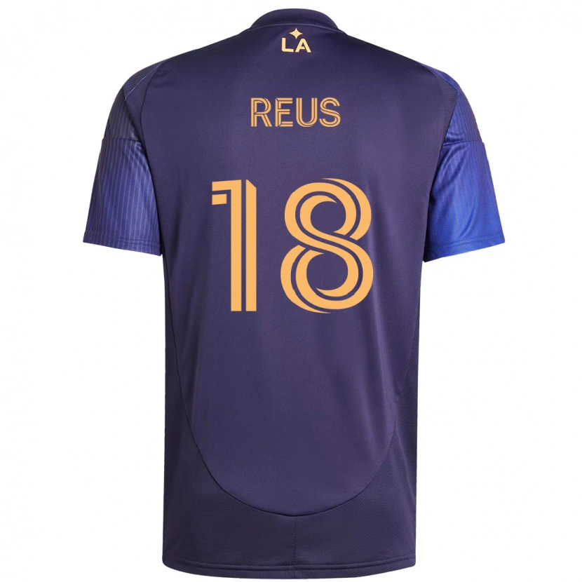 Danxen Niño Camiseta Marco Reus #18 Blanco Amarillo 2ª Equipación 2025/26 La Camisa