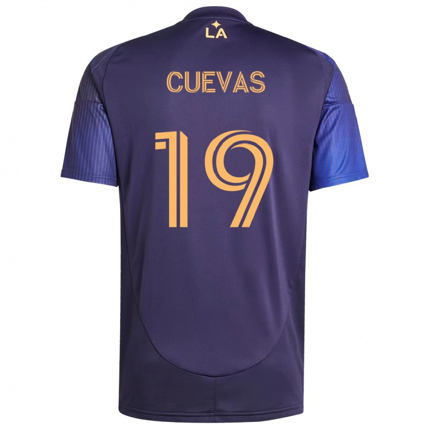 Danxen Niño Camiseta Mauricio Cuevas #19 Morado Azul 2ª Equipación 2025/26 La Camisa