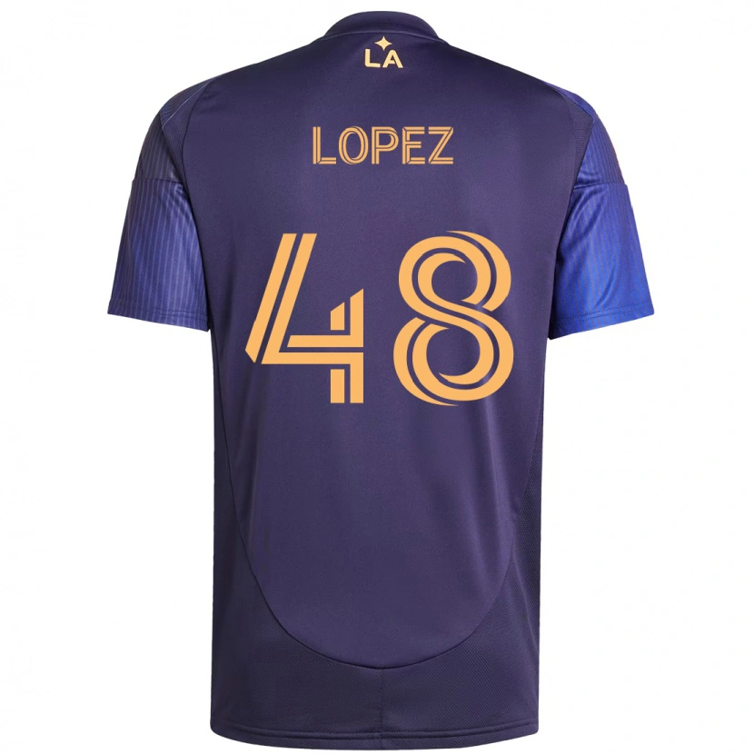 Danxen Niño Camiseta Diego López #48 Blanco Amarillo 2ª Equipación 2025/26 La Camisa