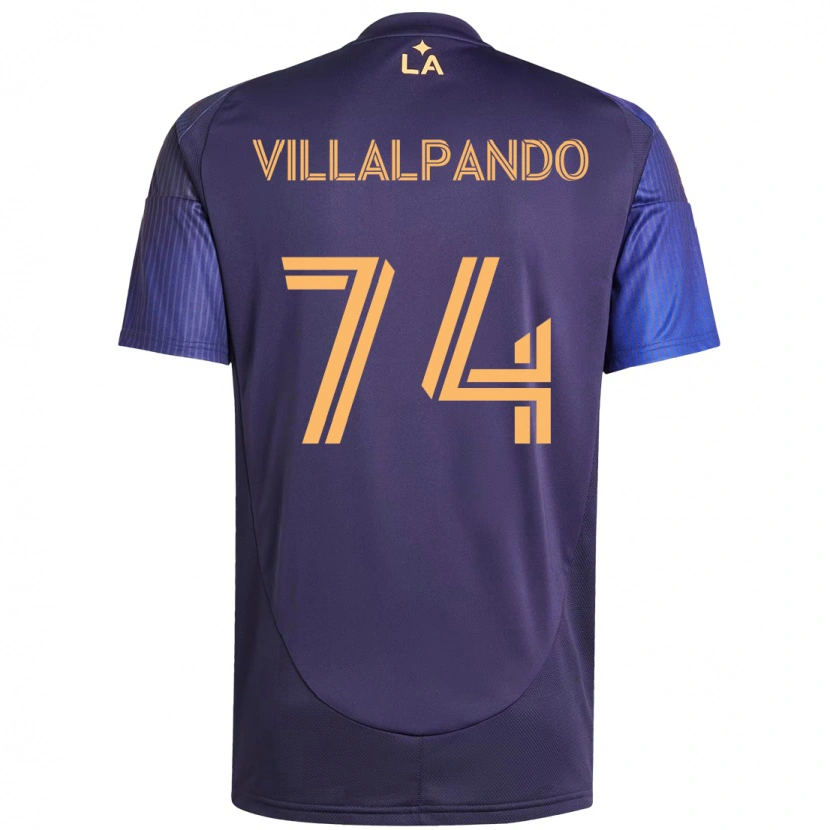 Danxen Niño Camiseta Sergio Villalpando #74 Blanco Amarillo 2ª Equipación 2025/26 La Camisa