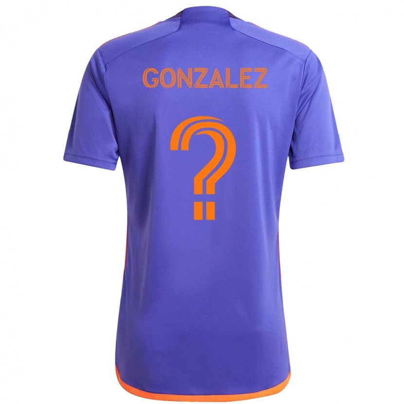 Danxen Niño Camiseta Axel Gonzalez #0 Naranja Blanco 2ª Equipación 2025/26 La Camisa