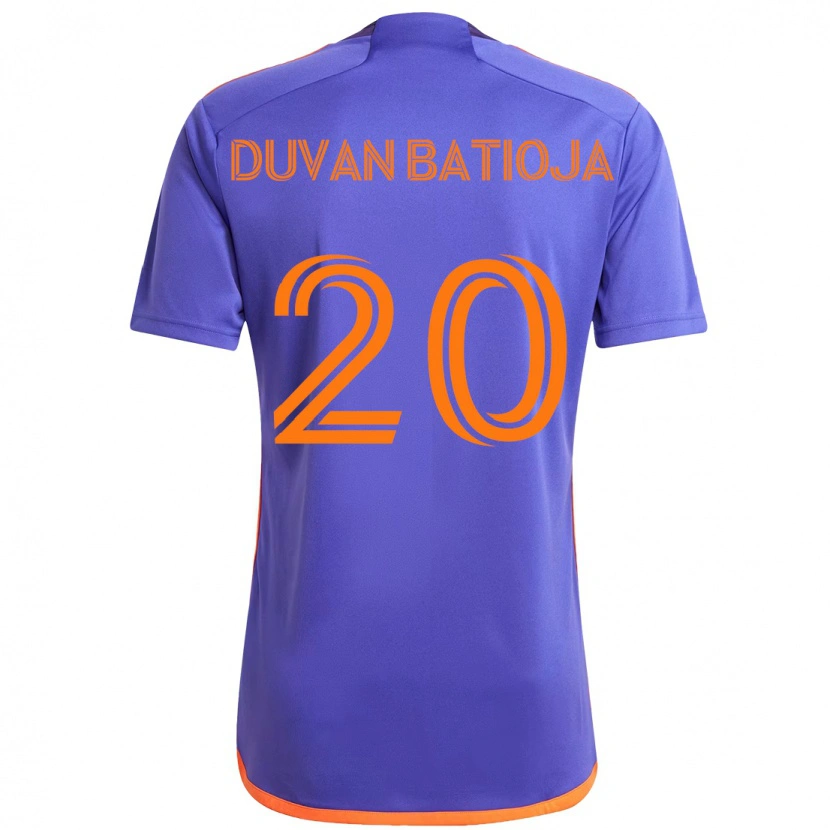 Danxen Niño Camiseta Andy Batioja #20 Naranja Blanco 2ª Equipación 2025/26 La Camisa
