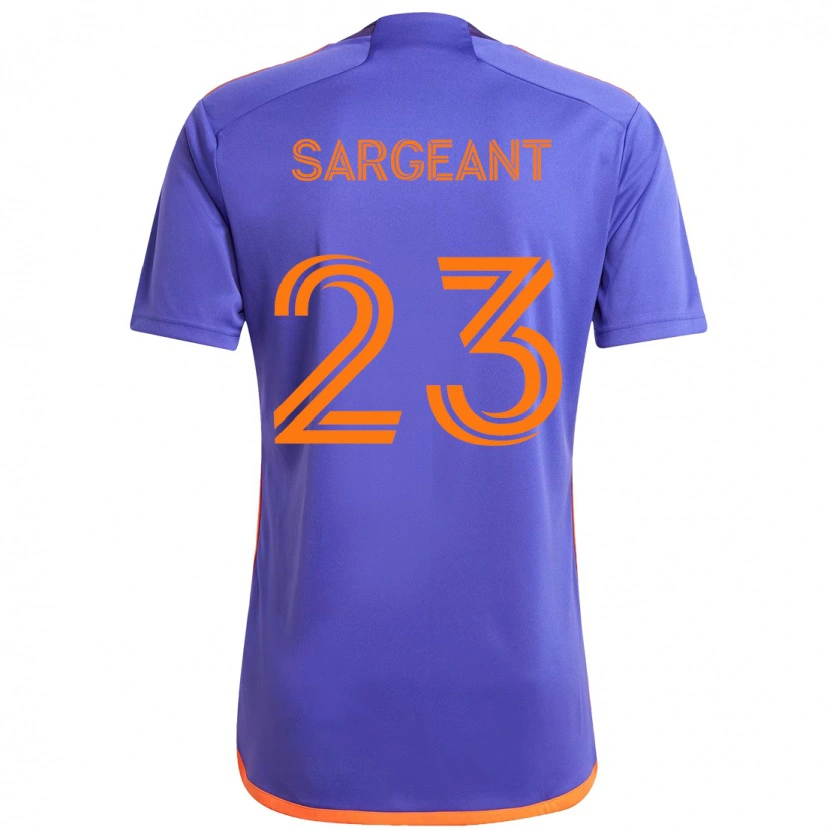 Danxen Niño Camiseta Kieran Sargeant #23 Naranja Blanco 2ª Equipación 2025/26 La Camisa