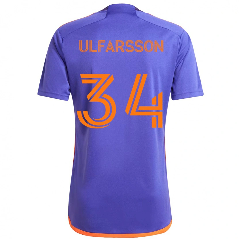 Danxen Niño Camiseta Thor Úlfarsson #34 Naranja Blanco 2ª Equipación 2025/26 La Camisa