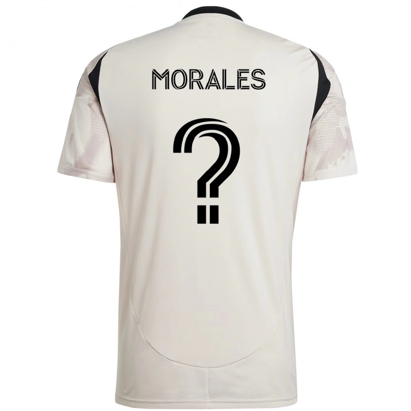 Danxen Niño Camiseta Marcelo Morales #0 Beige Negro 2ª Equipación 2025/26 La Camisa