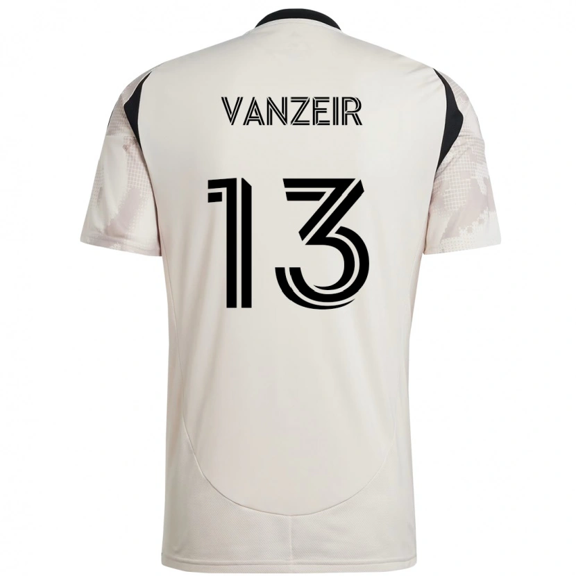 Danxen Niño Camiseta Dante Vanzeir #13 Rojo Negro 2ª Equipación 2025/26 La Camisa