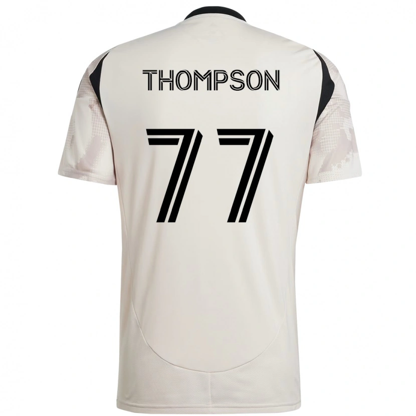Danxen Niño Camiseta Amos Shapiro-Thompson #77 Rojo Negro 2ª Equipación 2025/26 La Camisa