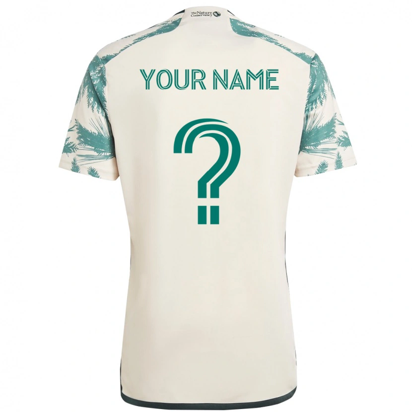 Danxen Niño Camiseta Su Nombre #0 Negro Marrón 2ª Equipación 2025/26 La Camisa