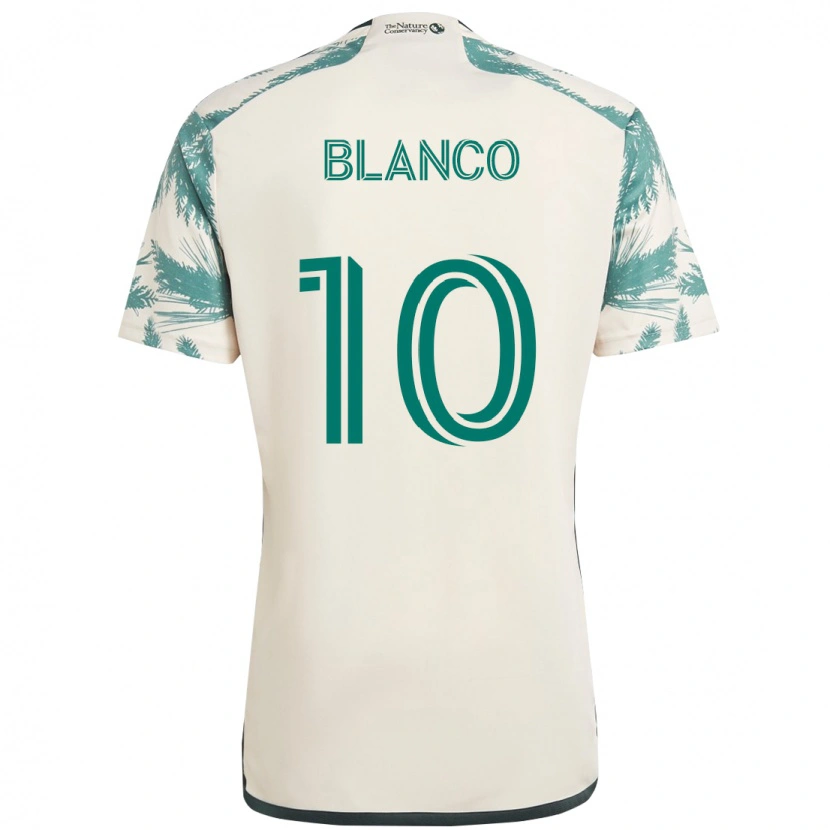 Danxen Niño Camiseta Sebastián Blanco #10 Beige Verde 2ª Equipación 2025/26 La Camisa