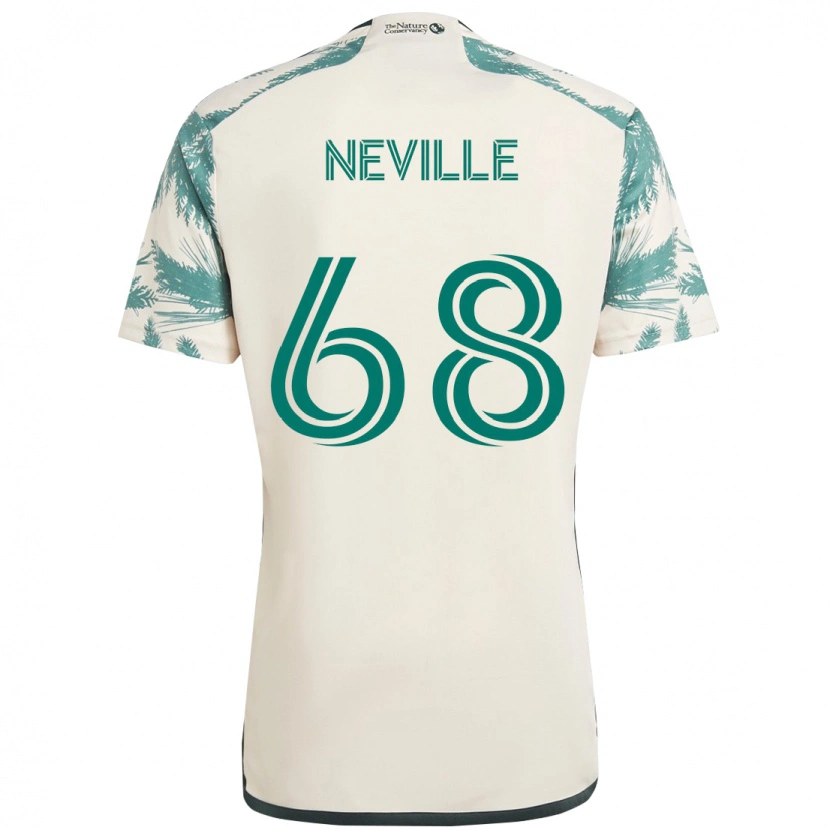 Danxen Niño Camiseta Harvey Neville #68 Negro Marrón 2ª Equipación 2025/26 La Camisa