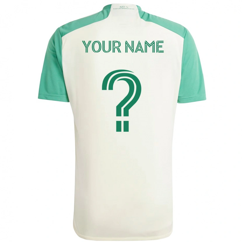 Danxen Niño Camiseta Su Nombre #0 Verde Negro 2ª Equipación 2025/26 La Camisa